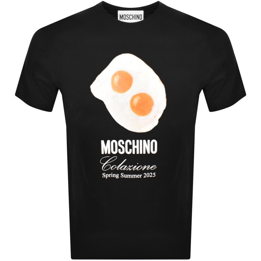 【関税込み】Moschino ブラック Eggs Print フーディ Moschino Eggs Print Hoodie Black | Mainline Menswear